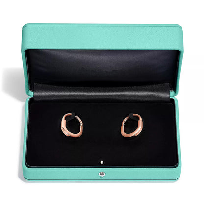 [Reverie Jewels]LOCK MEDIUM DIAMNOND EARRINGS