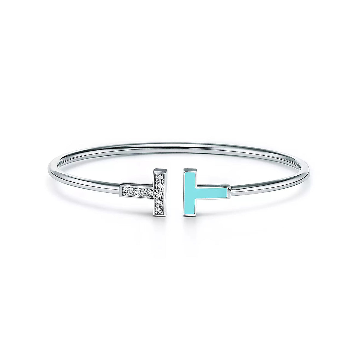 [Reverie Jewels]T BRACELET 1.8MM TURQUOISE DIAMOND PINK GOLD