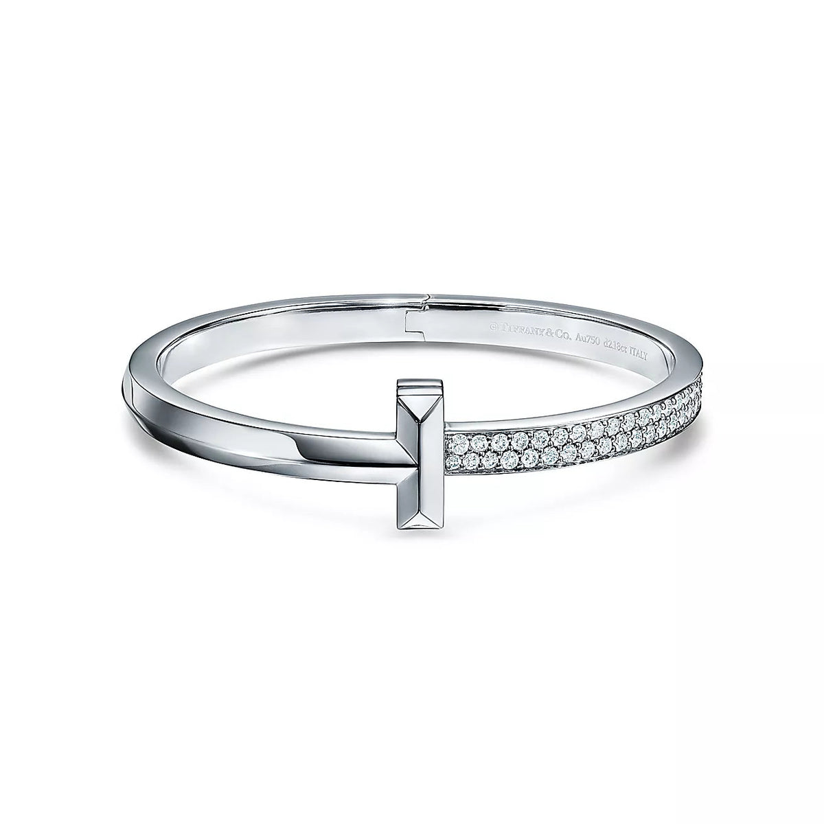 [Reverie Jewels]WIDE DIAMONDS HINGED BANGLE