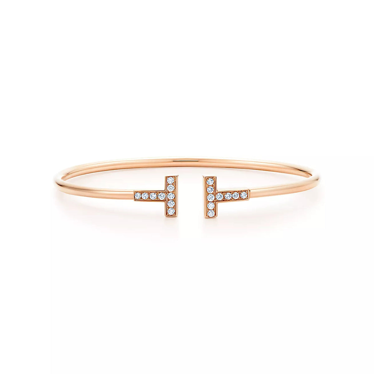 [Reverie Jewels]T BRACELET PINK GOLD 1.8MM DIAMOND