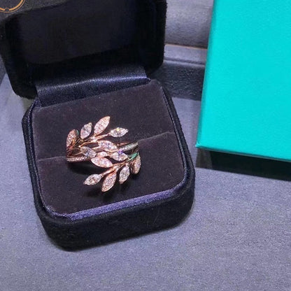 [Reverie Jewels]VICTORIA DIAMOND VINE BYPASS RING PINK GOLD
