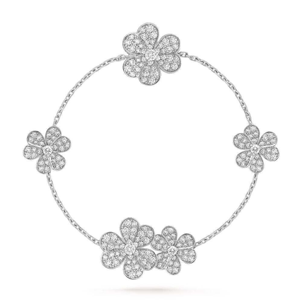 [⭐Reverie Jewels]FRIVOLE SILVER 5 FLOWERS BRACELET