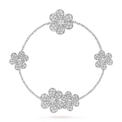 [⭐Reverie Jewels]FRIVOLE SILVER 5 FLOWERS BRACELET