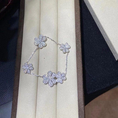 [⭐Reverie Jewels]FRIVOLE SILVER 5 FLOWERS BRACELET