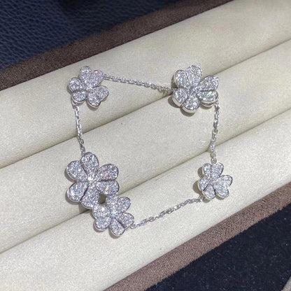 [⭐Reverie Jewels]FRIVOLE SILVER 5 FLOWERS BRACELET
