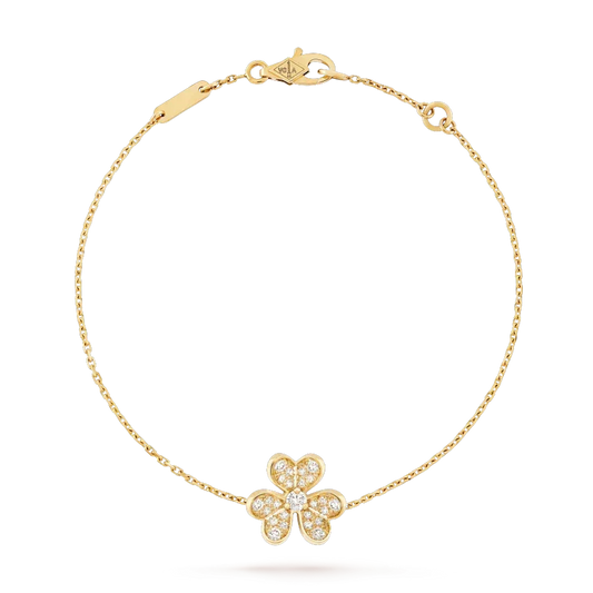 [⭐Reverie Jewels]FRIVOLE GOLD FLOWER DIAMOND BRACELET