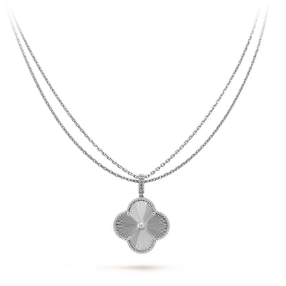 [⭐Reverie Jewels]CLOVER 25MM SILVER BIG CLOVER NECKLACE
