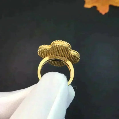 [⭐Reverie Jewels]CLOVER MALACHITE RING