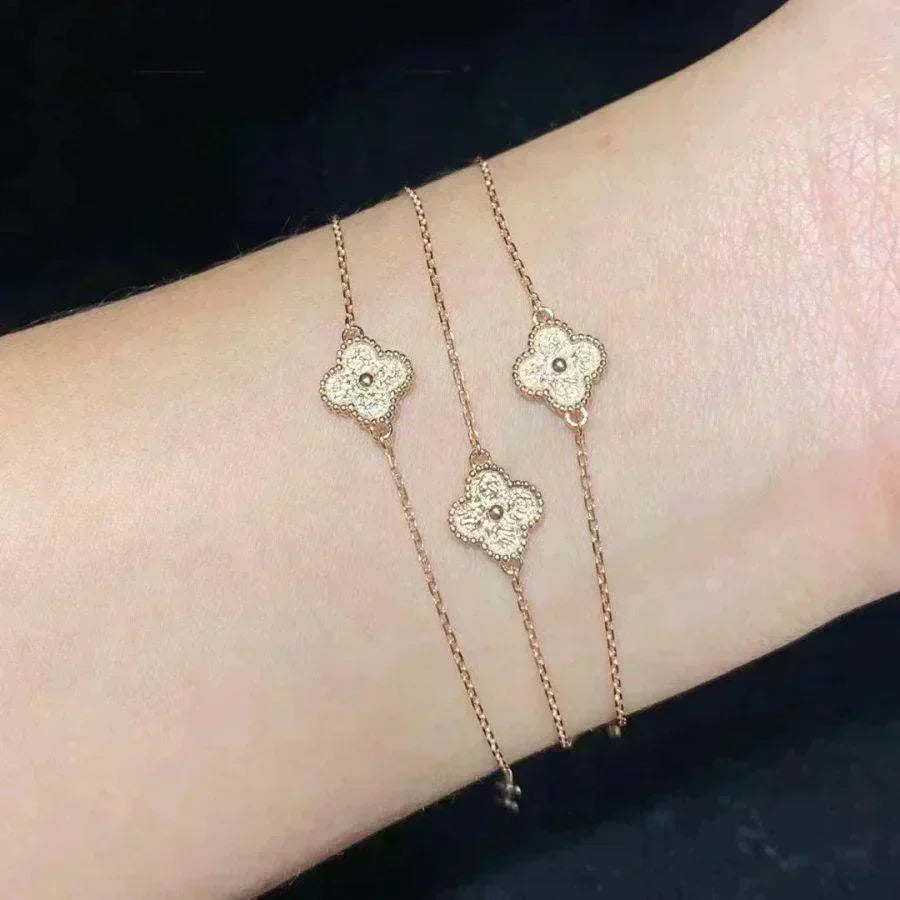 [⭐Reverie Jewels]CLOVER SINGLE FLOWER BRACELET