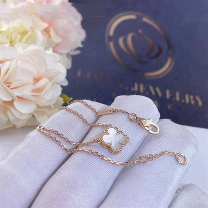 [⭐Reverie Jewels]CLOVER WHITE MOP SINGLE FLOWER BRACELET