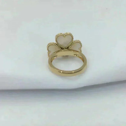 [⭐Reverie Jewels]SWEET CLOVER WHITE MOP RING