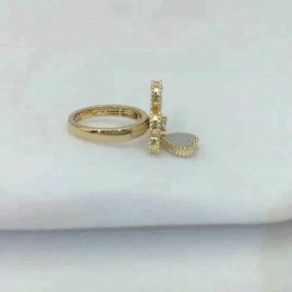 [⭐Reverie Jewels]SWEET CLOVER WHITE MOP RING
