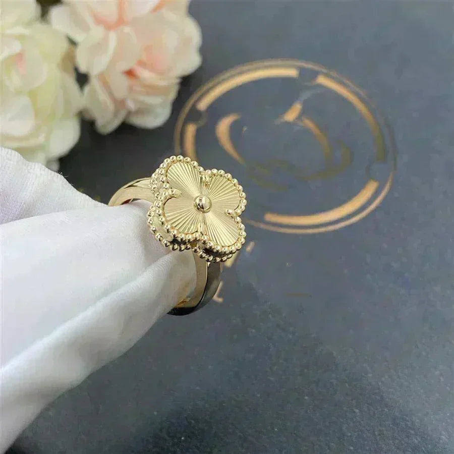 [⭐Reverie Jewels]CLOVER GOLD RING