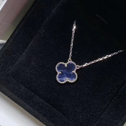 [⭐Reverie Jewels]CLOVER 15MM PIETERSITE NECKLACE SILVER