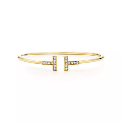 [Reverie Jewels]T BRACELET 1.8MM GOLD DIAMOND