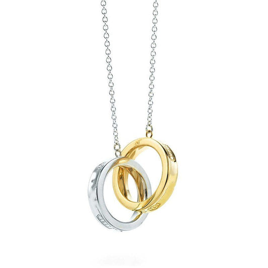 [Reverie Jewels]INTERLOCKING CIRCLES PENDANT SMALL NECKLACE