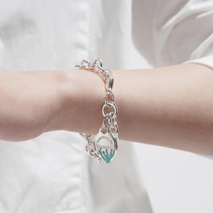 [Reverie Jewels]LOVE HEART RETURN TO TIF SILVER BRACELET