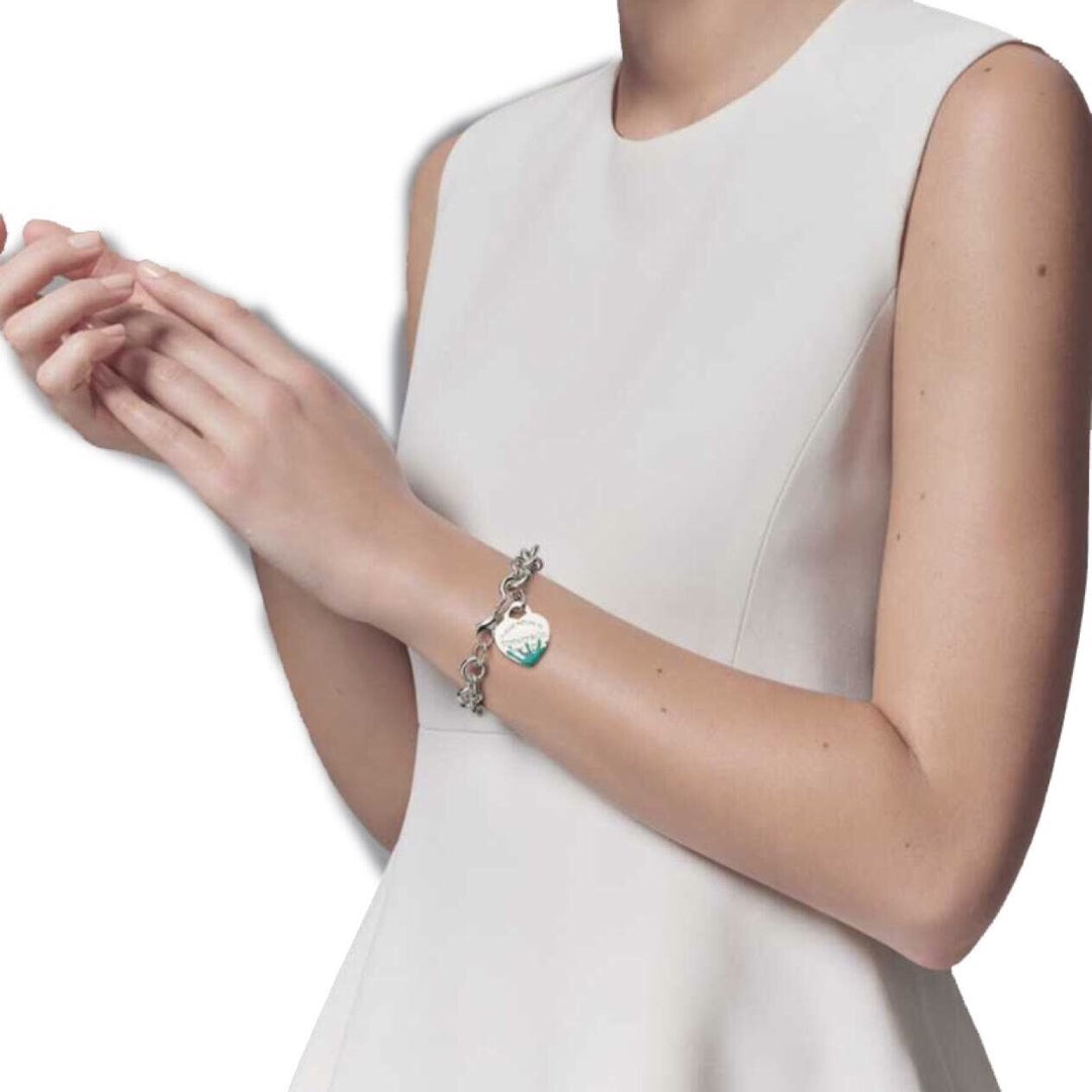 [Reverie Jewels]LOVE HEART RETURN TO TIF SILVER BRACELET