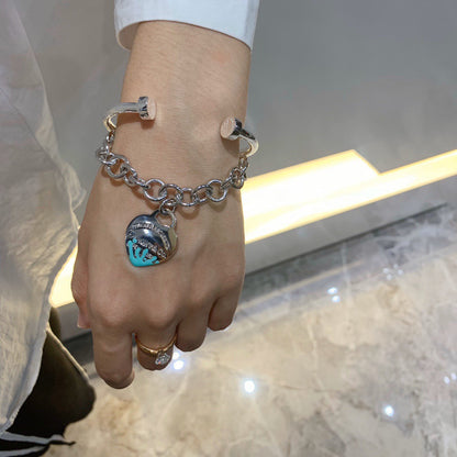 [Reverie Jewels]LOVE HEART RETURN TO TIF SILVER BRACELET