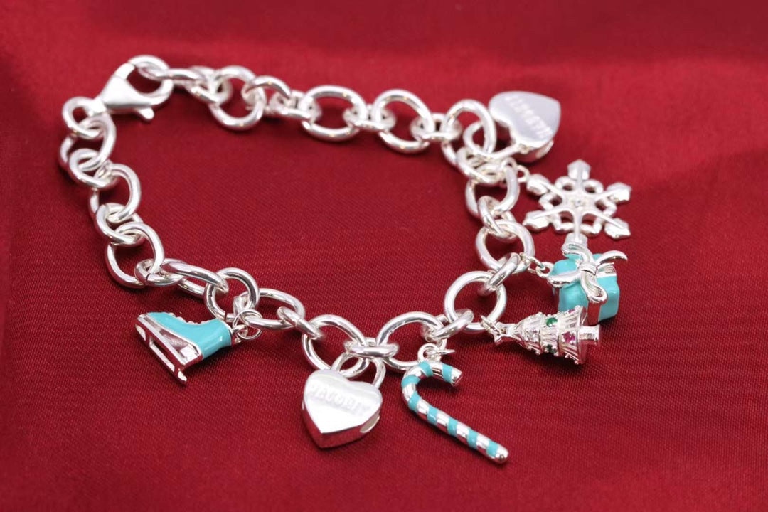 [Reverie Jewels]CHRISTMAS SILVER BRACELET