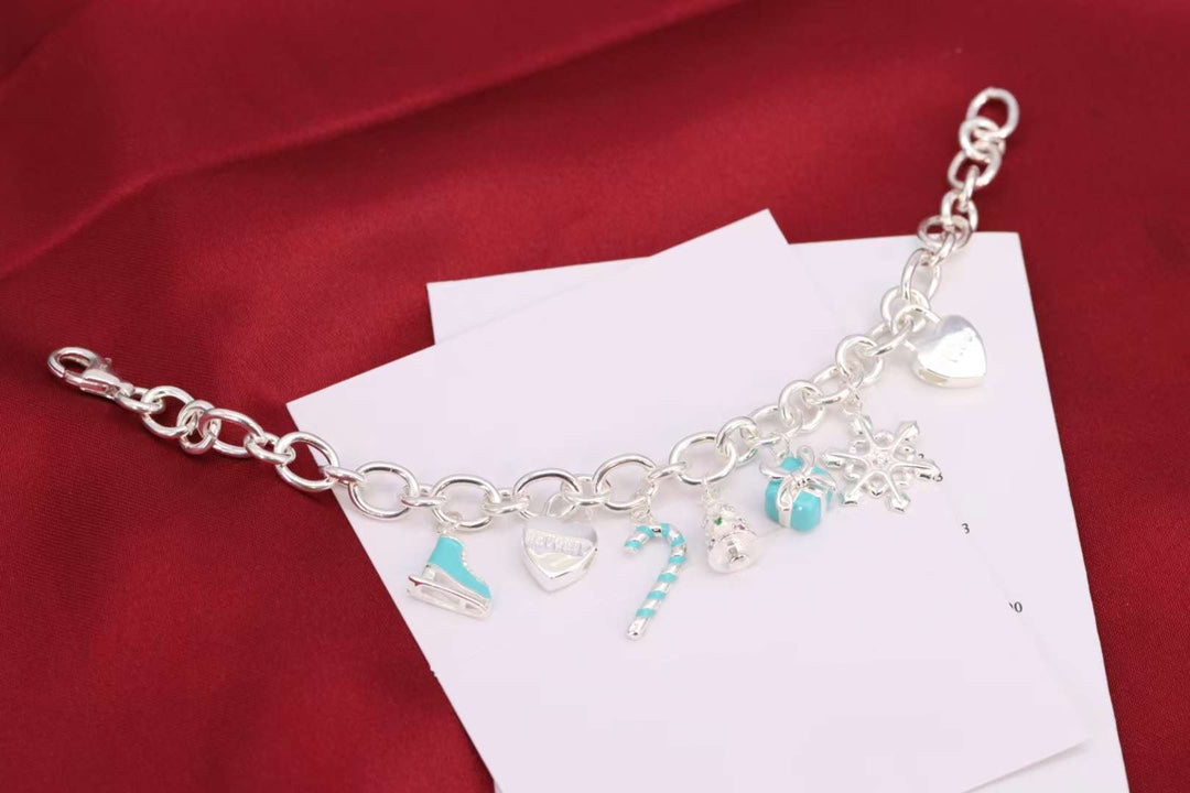 [Reverie Jewels]CHRISTMAS SILVER BRACELET