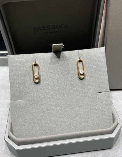[⭐Reverie Jewels]MOVE UNO SMALL 1 DIAMOND EARRINGS