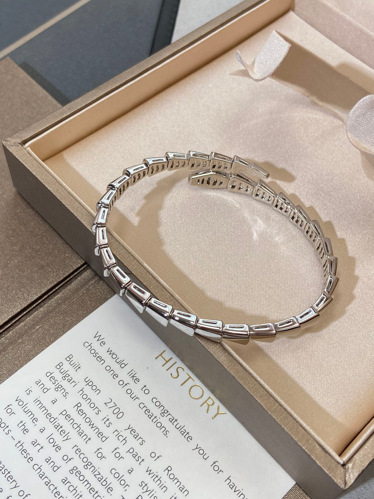 [⭐Reverie Jewels]SERPENTI VIPER SILVER BRACELET