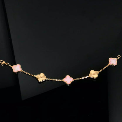 [⭐Reverie Jewels] CLOVER 5 MOTIFS  PINK MOP BRACELET COLLECTION