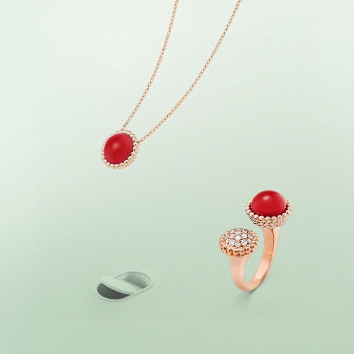 [⭐Reverie Jewels]PERLEE COULEURS DIAMOND ROSE GOLD BETWEEN THE FINGER RING