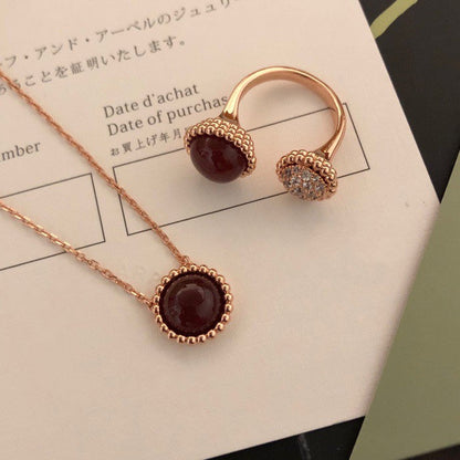 [⭐Reverie Jewels]PERLEE COULEURS DIAMOND ROSE GOLD BETWEEN THE FINGER RING