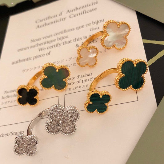 [⭐Reverie Jewels]CLOVER BETWEEN THE FINGER RING