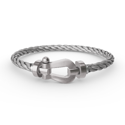 [⭐Reverie Jewels]FORCE LARGE HORSESHOE NO DIAMOND BRACELET SILVER