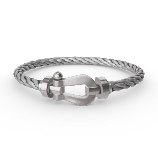 [⭐Reverie Jewels]FORCE LARGE HORSESHOE NO DIAMOND BRACELET SILVER