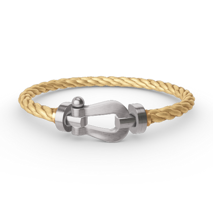 [⭐Reverie Jewels]FORCE LARGE HORSESHOE NO DIAMOND BRACELET SILVER