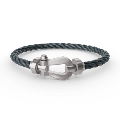 [⭐Reverie Jewels]FORCE LARGE HORSESHOE NO DIAMOND BRACELET SILVER