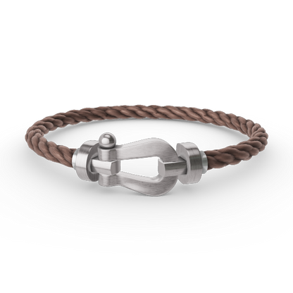 [⭐Reverie Jewels]FORCE LARGE HORSESHOE NO DIAMOND BRACELET SILVER