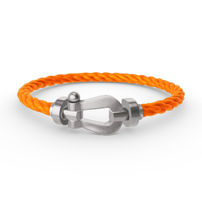 [⭐Reverie Jewels]FORCE LARGE HORSESHOE NO DIAMOND BRACELET SILVER