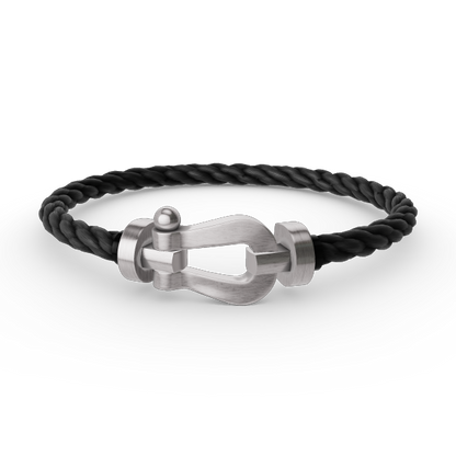 [⭐Reverie Jewels]FORCE LARGE HORSESHOE NO DIAMOND BRACELET SILVER