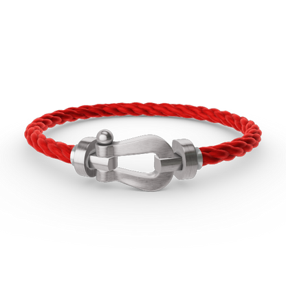 [⭐Reverie Jewels]FORCE LARGE HORSESHOE NO DIAMOND BRACELET SILVER