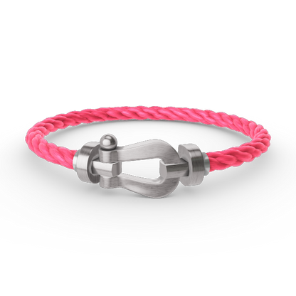 [⭐Reverie Jewels]FORCE LARGE HORSESHOE NO DIAMOND BRACELET SILVER