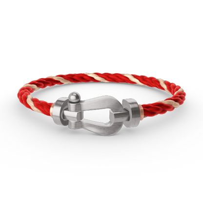 [⭐Reverie Jewels]FORCE LARGE HORSESHOE NO DIAMOND BRACELET SILVER