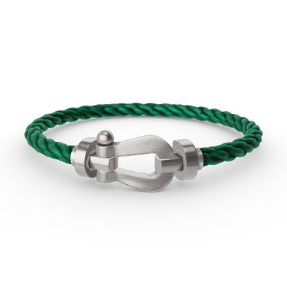 [⭐Reverie Jewels]FORCE LARGE HORSESHOE NO DIAMOND BRACELET SILVER
