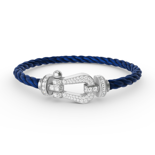 [⭐Reverie Jewels]FORCE LARGE HORSESHOE FULL DIAMOND BRACELET SILVER