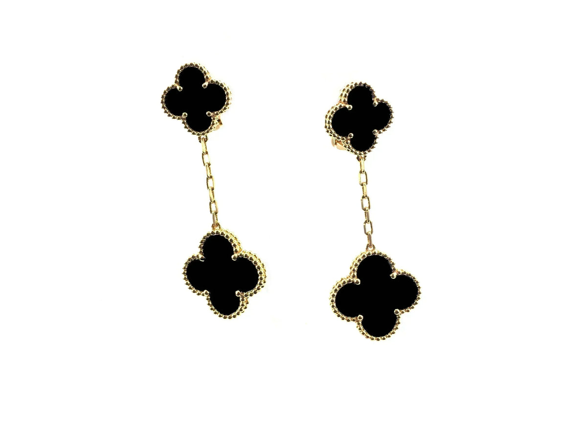 [⭐Reverie Jewels]CLOVER 2 MOTIFS  EARRINGS (MULTIPLE CHOICESC