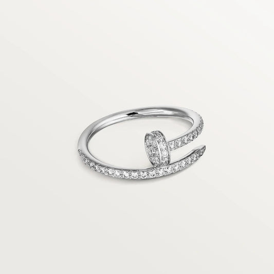 [⭐Reverie Jewels]JUSTE RING 1.8MM SILVER DIAMONDS