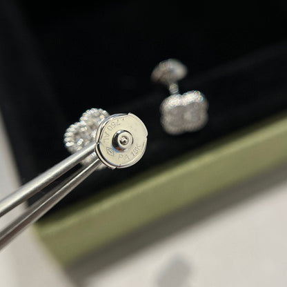[⭐Reverie Jewels]CLOVER MINI DIAMOND STUD EARRINGS